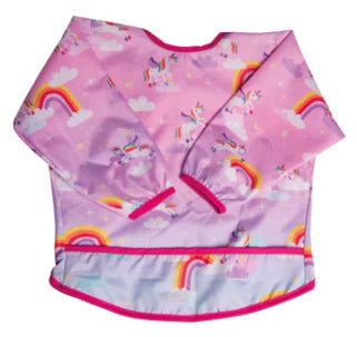 LA PEQUEÑA GALERIA BABERO CON MANGAS ARCOIRIS BML8569L